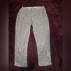 Cable & Gauge Cream Sequin Skirt